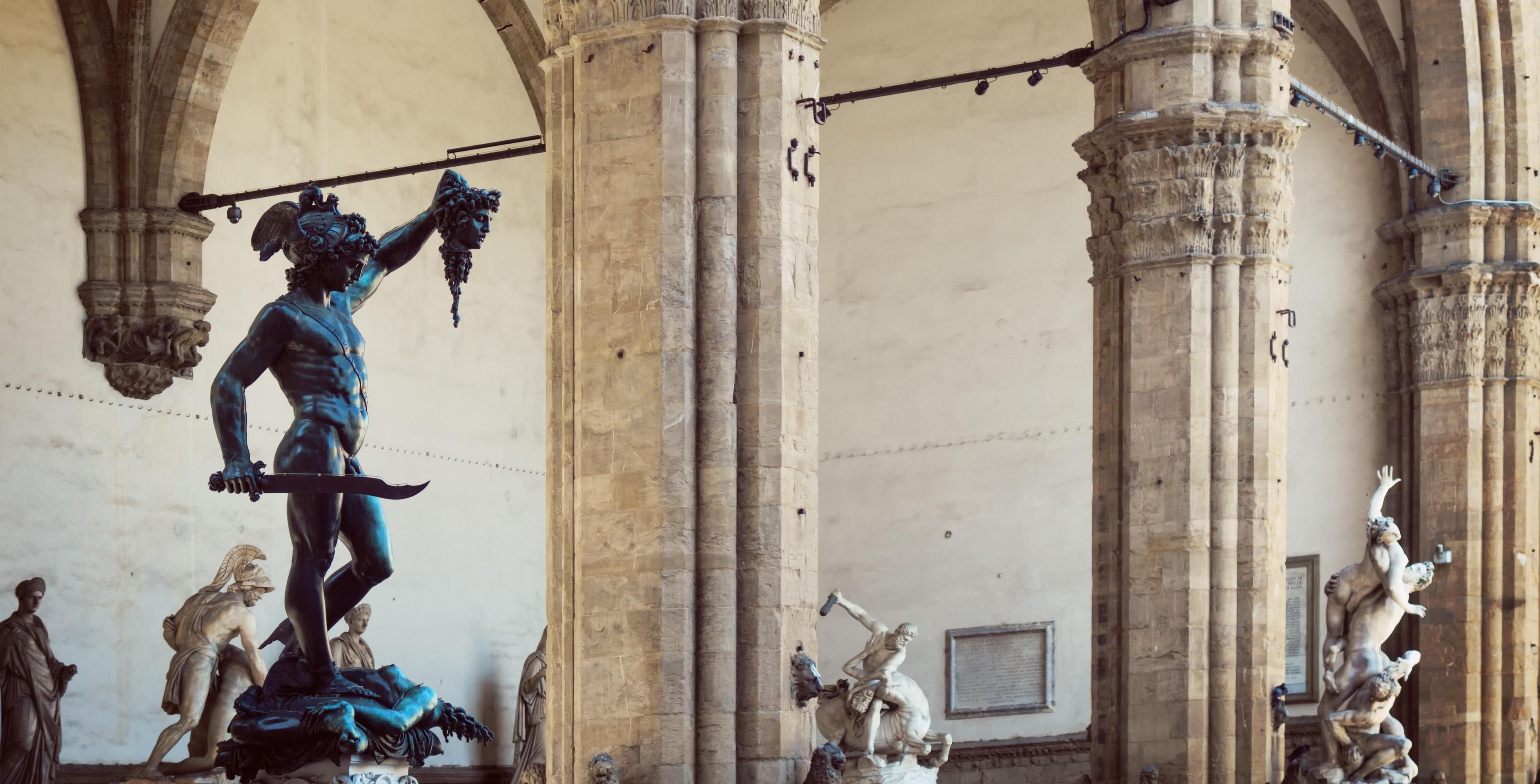 Statues in piazza della signoria